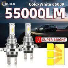 ROADSUN 超亮 H4 H7 H11 9005/HB3 9006/HB4 LED 灯泡 55000LM 6500K 适用于汽车前大灯/雾灯 - V3 - 查看 15