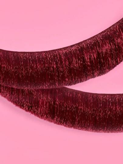 2pcs Burgundy Tassel Garland Decor, 5.9ft Burgundy Party Tassel Fringe Ribbon, Vintage Home Decor, Burgundy Party Decor, Burgundy Theme Bachelorette Party Backdrop, Adult Birthday Party, Girls Night, Bridal Shower, 30th Birthday, Anniversary Party, Rustic Wedding Photo Booth Decor, Burgundy Tassel Curtain, Sorority Formal Dance, Wild Bachelorette Party Decoration