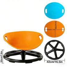 Sensory Rotating Chair With Grip Design, Non-Slip Metal Base, Improves Balance And Coordination, Specially Designed For Training And Rehabilitation, Indoor/Outdoor Use, Essential For Autism - trái cam - Xem 4
