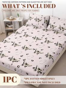 1 Set Mattress Protector And Bed Sheet, Daily Bedsheet, Soft & Breathable, Suitable For All Seasons, Cloud-Like Comfort, Fits Common Bed Sizes, Pocket Depth Within 25.4cm, Suitable For Home And Dorm Bedding - Multicolor - View 2