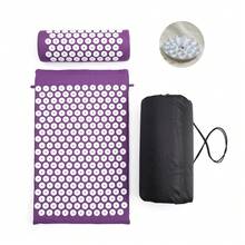 68 X 42 X 2cm Acupressure Mat And Pillow Set - Purple - View 3