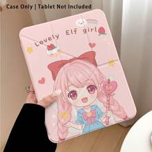 1pc Cute Girl Pattern Acrylic Crystal Tablet Case With Stand, Compatible With Samsung A9/A9+/S9/S9FE/A11/A11+/S11/S10 FE/S10 FE+/S10 Lite, A16 2025, Air 11/13, M3 2025, Mini 7 A17, Pro 2024, Air 11/13, M2 2024, Pro 11/13, M4 2024, Pro 12.9, 7/8/9 Gen, 10.2, 10 Gen, 10.9, Air 4/5/6/7/8, 10.9, Pro 11, 4/5/6 Gen, Mini 6, Se 11, Honor, Matepad Se 11, - Multicolor - View 4