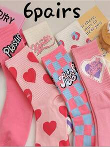 Breathable Sweat-Wicking Athletic High-Value Mid-Calf Socks 6 Pairs Mixed Pack - Multicolor - View 4