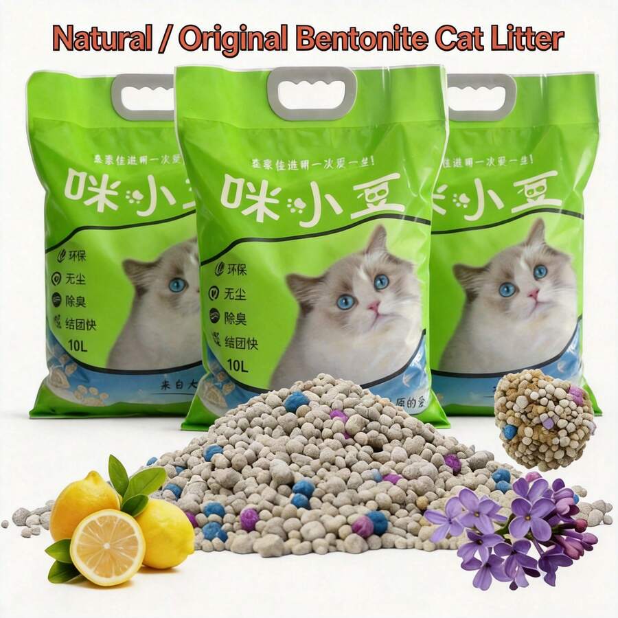 天然无香膨润土猫砂，强力结团，优质低尘（17.6磅/8公斤/袋） - 公斤 - 查看 1