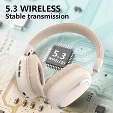 Foldable Twist Wireless Headphones, Comfortable Breathable Pressure-Free Over-Ear Headset, Wireless Headset For Online Video Chat And Calls, Built-In Microphone, Hi-Fi Sound Quality - View 11