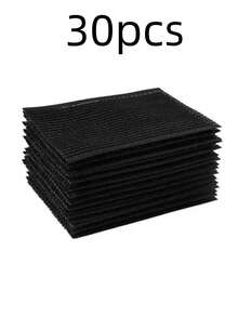 30pcs/60pcs Men's Cold Wave Perm Sticker, Morgan Perm Alternative, Cold Wave Perm Sticker, Damaged Hair Frizzy Perm Sticker - Black - View 10