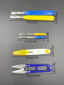 6件套缝纫工具套装，包含拆线器、绣花剪和专业裁缝剪，适用于缝纫、手工、拼布、DIY，是手工艺者、裁缝和初学者的理想之选。 - 拆線器 - 查看 11