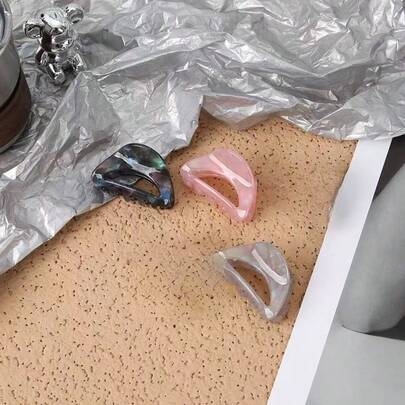 Pinza de pelo de unicolor, adecuada para uso diario