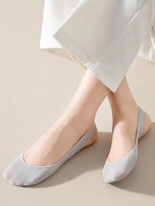 chuanwa（2） 1/5/10 Double Half Foot Summer Women's Anti Slip And Ice Silk Thin Half Foot Strap Socks Half Foot Boat Socks - Multicolor - View 4