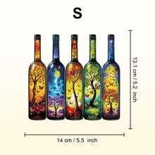 1件裝 Bottle Of Life 木製不對稱拼圖，動物造型2D拼圖玩具，適合兒童與成人，益智遊戲，派對、節日、聖誕與生日禮物，獨特魔幻桌面裝飾創意木製拼圖禮品 - 彩色 - 查看 11