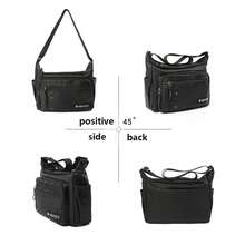 大容量邮差包背包单肩包多隔层旅行包多功能单肩包新款休闲通勤斜挎包 - 彩色 - 查看 4