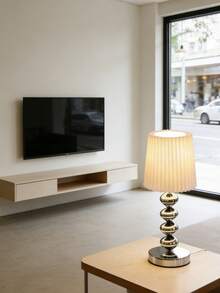 1pc USB Powered High-Quality Metal Retro Desk Lamp, Suitable For Bedside, Hostel, Dining Room, Camping, Minimalist Warm Light Atmosphere Lamp - Silver - View 8