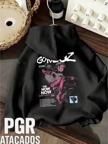 Alternative Rock Band Sweatshirt  International Music Unisex Men's Women's 100% Cotton Top Premium Streetwear New Release Immediate Shipping Various Colors!! - 黑色 - 查看 1