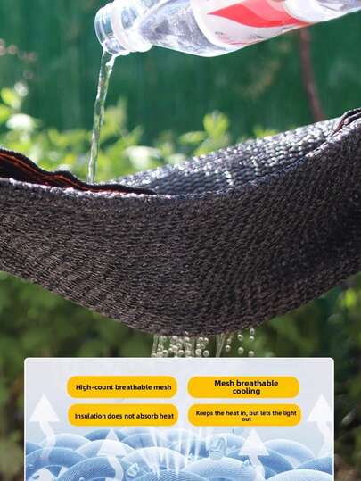 1pc Outdoor Sunshade Cloth/Sunshade Net/RV Privacy Screen, High-Density Sunblock Shade, Easy Installation, Provides UV Protection, Suitable For RV, Yard, Balcony, Camping, Garden, Porch And Gazebo. Color May Vary. Outdoor Privacy For Spring, Yard Upgrade For May Day, Backyard Shading For May 5th, Memorial Day Camping Setup, Yard Sunshade Screen, Sunshade Cover, Outdoor Privacy Screen, Gazebo Sunshade Panel, RV Sunshade Screen