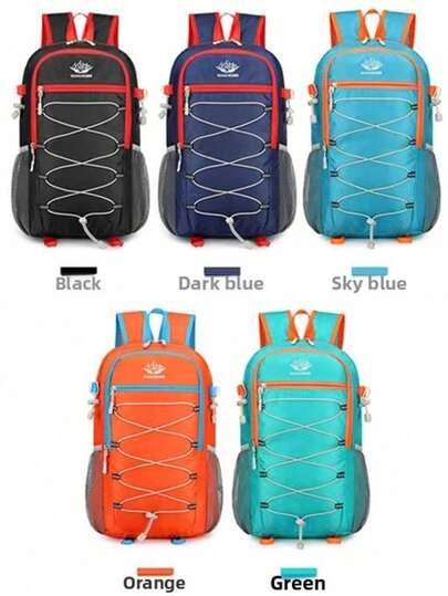 Outdoor Folding Backpack Ultra-Light Easy-To-Store Small Backpack Water-Resistant Hiking Bag Daily Use Snack Skin Bag Hiking Travel Backpack New Unisex Travel Easy-To-Store Folding Bag