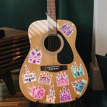 50 miếng dán hình lâu đài công chúa dễ thương, hình dán hoạt hình graffiti, thích hợp dán lên cốc nước, điện thoại, máy tính, sổ tay, văn phòng phẩm, hành lý, đồ trang trí DIY, quà tặng sáng tạo, quà sinh nhật. - Nhiều màu - Xem 5