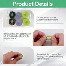6 Pieces Game Controller Joystick Sponge Rings(Black,Purple,Green) – Cushion And Shield Joystick, Alleviate Thumb Strain, Durable Gaming Accessory To Enhance Control Comfort During Long Gaming Sessions - Xem 4