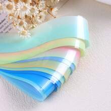 蓝色主题美甲贴纸，渐变蓝、绿、黄、粉美甲贴纸，海洋主题美甲贴纸，非常适合夏季。 - 彩色 - 查看 7