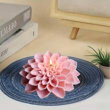 花朵硅胶模具 牡丹/百合/玫瑰 - 适用于蜡烛、树脂首饰、香薰蜡烛、肥皂和多肉植物盆栽 - 可重复使用的DIY礼品套装，适合母亲节、婚礼、家居装饰和工艺品 - 蓮花花卉模具 - 查看 3