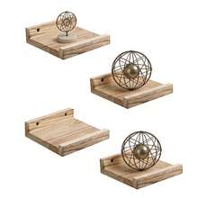 Kệ treo tường mini, kệ gỗ tự nhiên nhỏ gọn dùng để trưng bày tranh ảnh, màu gỗ Pawlownia, màu nâu nhạt. - Nhiều màu - Xem 11