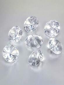 1/4/8pcs Diamond Shaped Acrylic Card Holders, Mini Card Display Stand, Suitable For Table Numbers, Place Cards, Seating Cards, Birthday, Party, Wedding - Multicolor - View 6