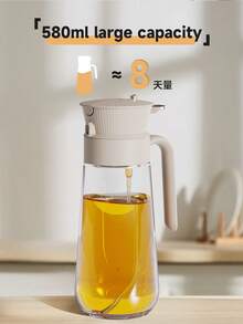 Bình đựng dầu bằng thép không gỉ 580ml với vòi chống nhỏ giọt và tay cầm tiện dụng | Dụng cụ sắp xếp nhà bếp hiện đại | Thiết kế dễ sử dụng, không gây vương vãi - Xem 11