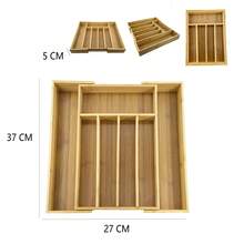1 Hộp đựng đồ dùng nhà bếp bằng tre, giá đựng dao kéo có thể mở rộng, khay chia ngăn nhiều ngăn bằng tre và gỗ để đũa, thìa và dĩa, kệ ngăn kéo, có 4 kích cỡ, hộp đựng đồ dùng nhà bếp để bàn, hộp đựng dao kéo. - Xem 10