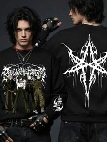Bring Me The Horizon Metal Gothic Alternative Band Sweatshirt - Negro - Ver 1