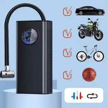 EDVELLA Bomba infladora portátil para autos, inflación rápida y medición precisa de presión. Ideal para emergencias en carretera, su diseño compacto ocupa poco espacio en el maletero. - Inalámbrico - Ver 1