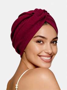 1pc Women's Ribbed Criss-Cross Elastic Hat, Retro Fashion Hat Headscarf, Suitable For Daily Use - Multicolor - View 18