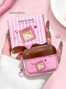 SHAQINUO 1pc Matte & Glossy Dual-Tone Lip Cream With Lip Brush, Moisturizing Long-Lasting Natural Versatile Portable Dual-Color - Nhiều màu - Xem 7