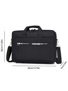 Classic Men's Casual Briefcase, Fashion Leisure Shoulder Bag, Versatile Large Capacity - Multicolor - View 5