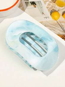 1/3pcs Marble Flat Round Hair Clips, Elegant Hair Claws For Everyday Use And Gift, Suitable For Driving, Parties, Vacations, Going Out, School, Great Gift For Girls And Best Friends,Summer,Holiday,Travel,Festival,Birthday - Multicolor - View 14