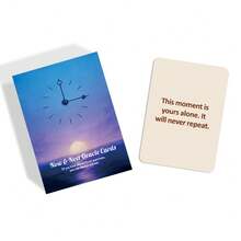 50张桌面卡牌游戏玩具，适合朋友户外聚会娱乐、生日派对。对现状感到迷茫，对未来感到不确定？现在与未来神谕卡，抽一张牌，获得答案和人生指引。精美设计的卡牌，方便携带，助您进行自我探索和精神启迪。是万圣节、圣诞节、感恩节、情人节、复活节等节日送给朋友、爱人、家人的理想礼物。 - 彩色 - 查看 5