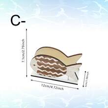 1/3pcs Rustic Wooden Napkin Holder, Ocean Theme Fish & Sailboat Design, Freestanding Paper Towel Rack, Suitable For Kitchen Counter, Dining Table And Coffee Table, Central Decor Piece For Mediterranean Coastal Home - Multicolor - View 13
