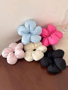 1pc Women Elegant Hair Scrunchies, Suitable For Daily Use, Face Washing, Going Out, Dates, Dinner, Photo Shoots, Commute, Spring And Summer Outfit Matching, Gifts For Friends Hair Ties Scrunchy Hair Ties Ponytail Head Accessories Elastic Band Beauty Home Hair Accessories - 彩色 - 查看 3