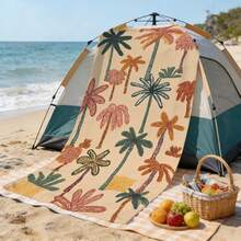 1pc Ultra Soft Summer Coconut Tree Pattern Beach Towel, Suitable For Beach, Pool Party, Vacation - Style4 - View 8