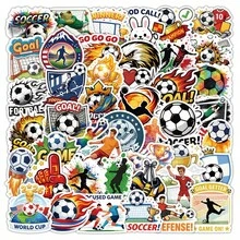 FIFA 足球賽主題貼紙套組，多圖案組合裝飾貼紙，球迷個性化DIY小物，適用於行李裝飾、日常用品個性化點綴、滑板裝飾、手帳裝飾、筆記本裝飾，世界盃周邊居家裝飾 - 50pcs - 查看 12