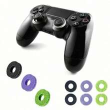 6 Pieces Game Controller Joystick Sponge Rings(Black,Purple,Green) – Cushion And Shield Joystick, Alleviate Thumb Strain, Durable Gaming Accessory To Enhance Control Comfort During Long Gaming Sessions - Xem 2