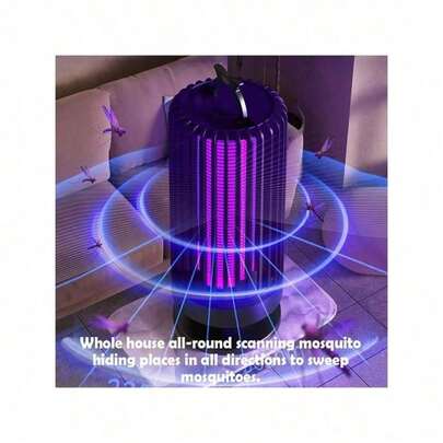 SOKANY USB-Powered Silent Mosquito Repellent Lamp - Purple Lighting, Dual Sensor Technology, Ultraviolet Lamp Attracts Mosquitoes, 360-Degree Wide Protection Range, Durable ABS Material, Suitable For Outdoor And Bedroom Use, Protects Sleep, Must-Have For All Seasons, Mosquito Repellent Device