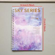 1本A5尺寸40页螺旋装订笔记本，卡通烫金封面，内含横线纸，优质纸张，办公/学习便签本 - A5 - 查看 9