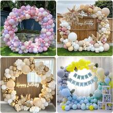 Khung đỡ bóng bay tròn bằng kim loại, giá đỡ phông nền tròn, cổng cưới, cao 1,96 mét, thích hợp cho các buổi lễ, tiệc sinh nhật. - vàng - Xem 6