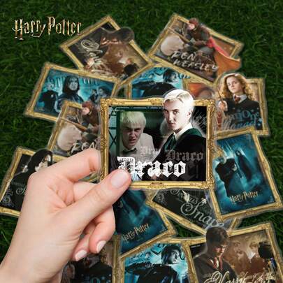 Harry Potter 16Pcs/Set Movie Still Vintage Stickers, Magic Wizard Characters In Photo Frame Graffiti Stickers, Waterproof PET Decals For Phone Case,Adult Books Fans, Teens Back To School, DIY Festival Gifts Holiday Journal Christmas Presents Wrapping Decoration
