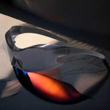 Retro Fashion Alien-Shaped Glasses, Future Punk  Cool Glasses - Red - View 4