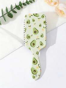 1个可爱水果图案大号气垫梳，按摩发梳，蓬松手持梳，顺峰直发 - 彩色 - 查看 12