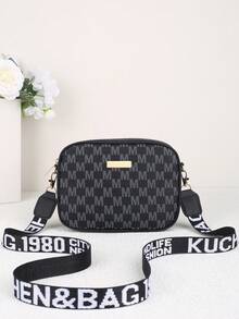 2026新款高端M型印花方形相机包，时尚休闲百搭复古斜挎单肩包，铅笔盒及收纳袋 - 多色 - 查看 5