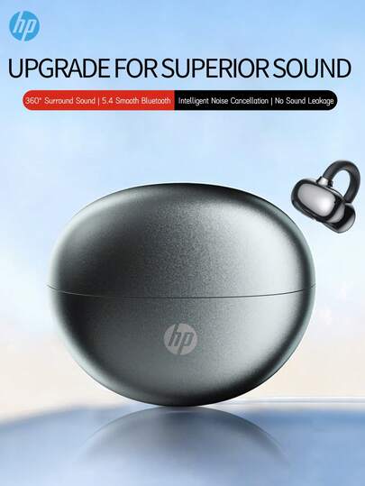  HP H10M 开放式无线耳机，蓝牙 5.4，IPX4 防水，30 小时续航，内置麦克风，轻巧便携，适用于游戏、运动、办公、学生等场景，兼容安卓系统