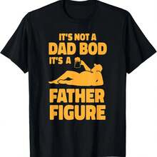 It's Not A Dad Bod It's A Father Figure  Father's Day T-Shirt - 黑色 - 查看 1