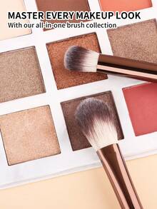 Premium Soft Makeup Brush Set - Foundation Brush, Powder Brush, Concealer Brush, Water Drop Makeup Sponge, Full Makeup Brush Kit - Coffee Brown - View 6