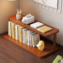 1 chiếc kệ để bàn bằng gỗ hai tầng, kệ đa chức năng dùng để đựng sách, văn phòng phẩm, hồ sơ, máy tính và các vật dụng văn phòng khác, giúp bàn làm việc gọn gàng và ngăn nắp cho văn phòng tại nhà. - Xem 8